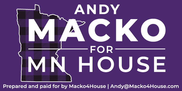 Andy Macko for MN House campaign logo
